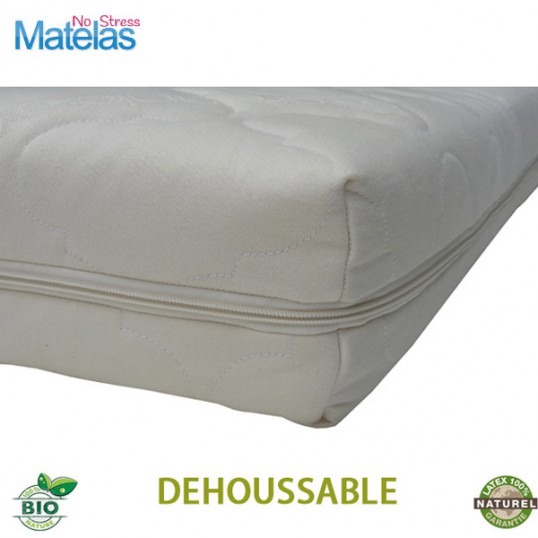housse matelas en coutil bio - couffin matelas bebe.fr