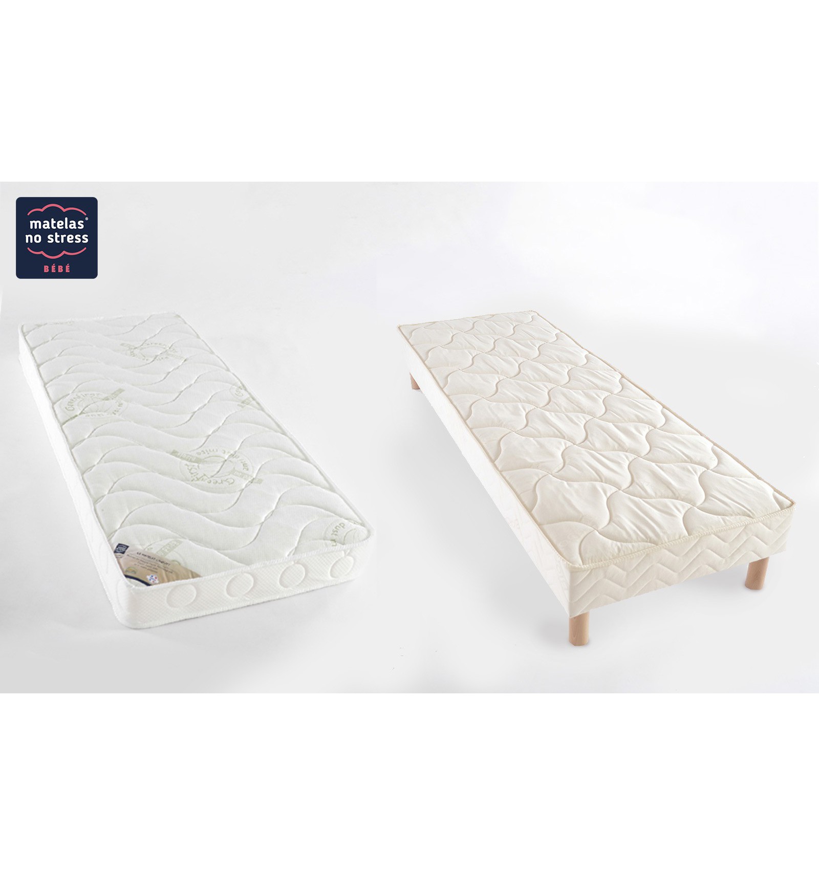 Ensemble Matelas Anti Acariens Avec Son Sommier 90x0 Couffin Matelas Bebe Fr